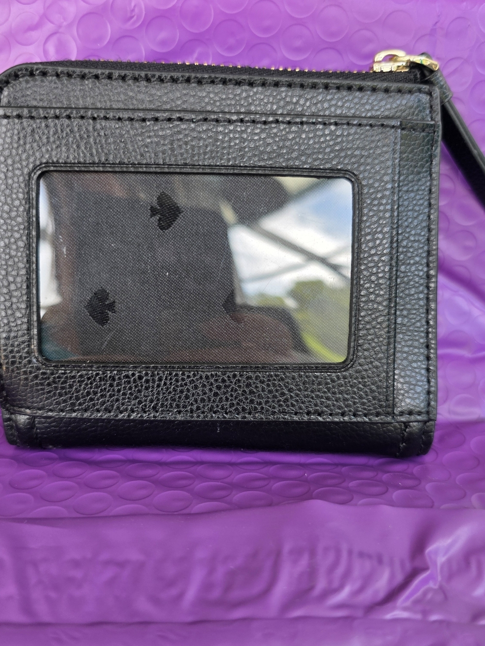 Kate Spade New York Black Leather Zip Wallet - Picture 2 of 6